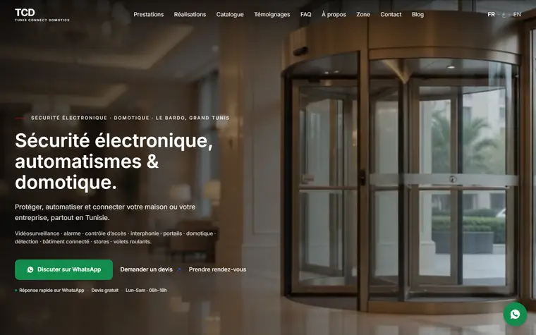Tunis Connect Domotics — tunisconnectdomotics.tn